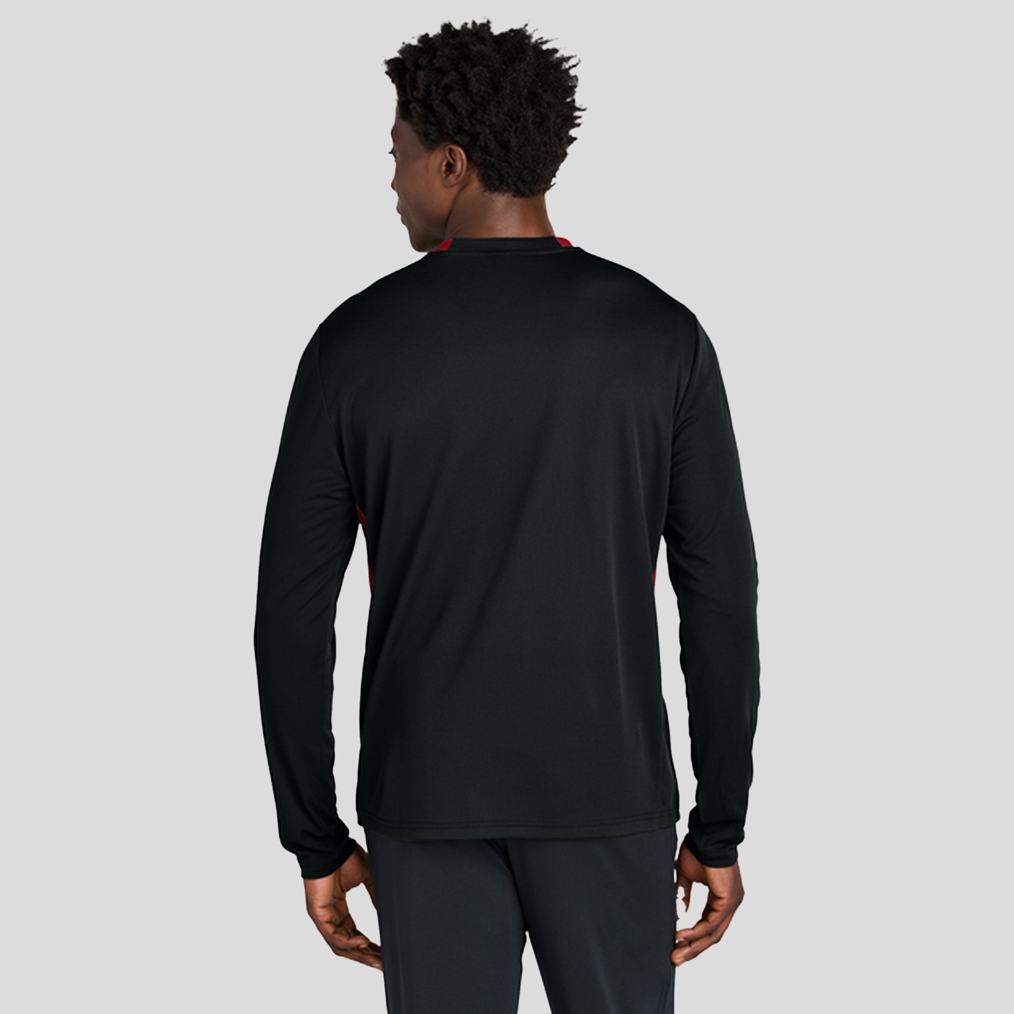 Club 1/4-Zip Pullover | Black/Deep Red